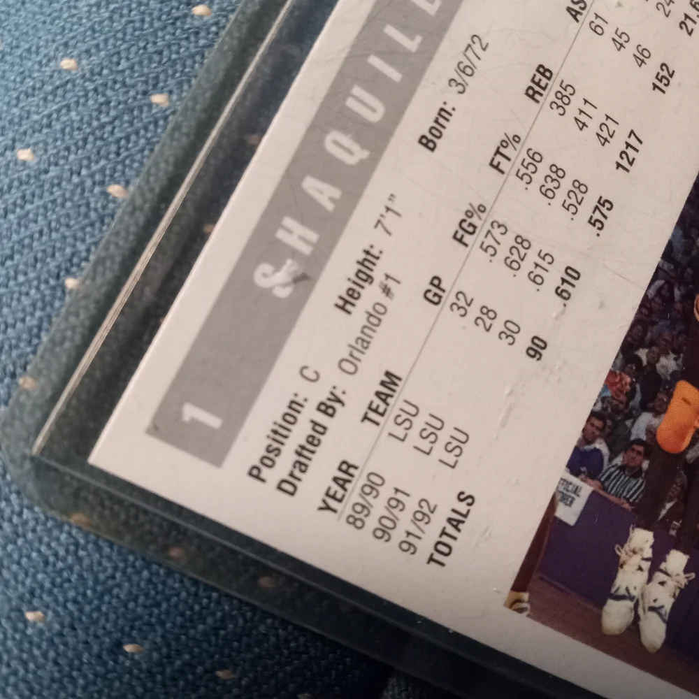 SHAQUILLE ONEAL CLASSIC DRAFT PICKS #1 RC